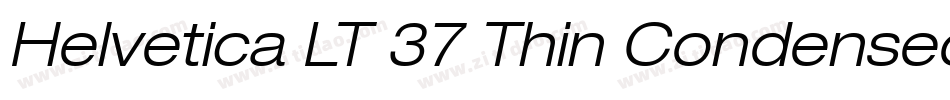 Helvetica LT 37 Thin Condensed字体转换